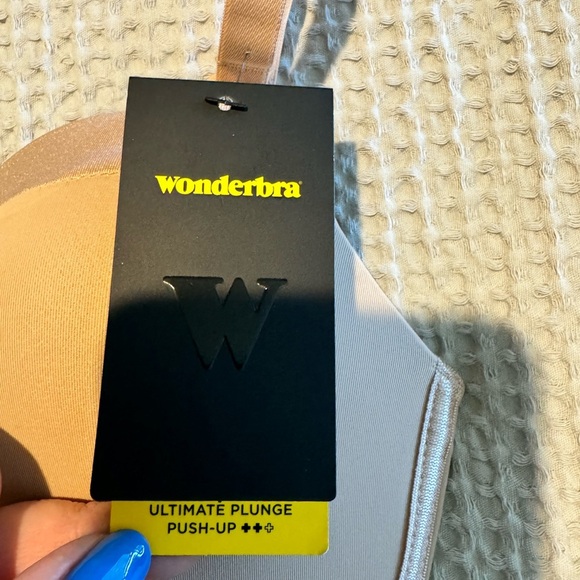 NEW Wonderbra Ultimate Plunge Push Up Underwire Bra EUR 70B US 32A Nude NWT - Picture 4 of 5